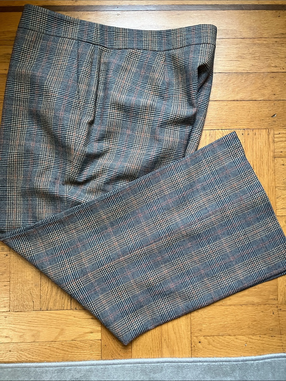 Lafayette 148 New York Plaid Manhattan Cropped Pants